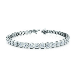 4PRONG  CU UNDERBEZ TENNIS BRACELET