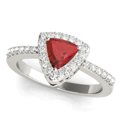 ENGAGEMENT RINGS HALO PEAR & TRILLION