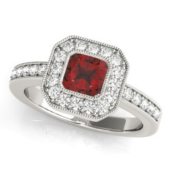 ENGAGEMENT RINGS HALO SQUARE & CUSHION