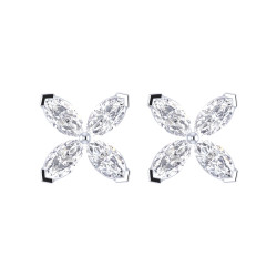 1/2CTTW LAB MQ EARRINGS